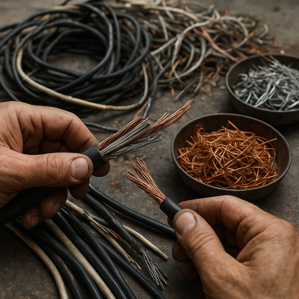 Jak odzyskać metale z kabli i przewodów