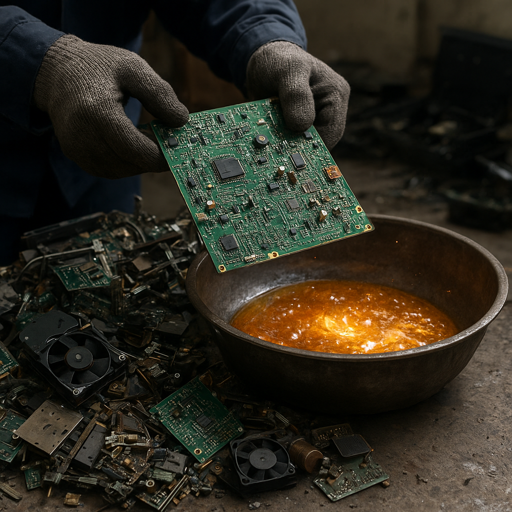 Jak odzyskuje się metale szlachetne z elektroniki