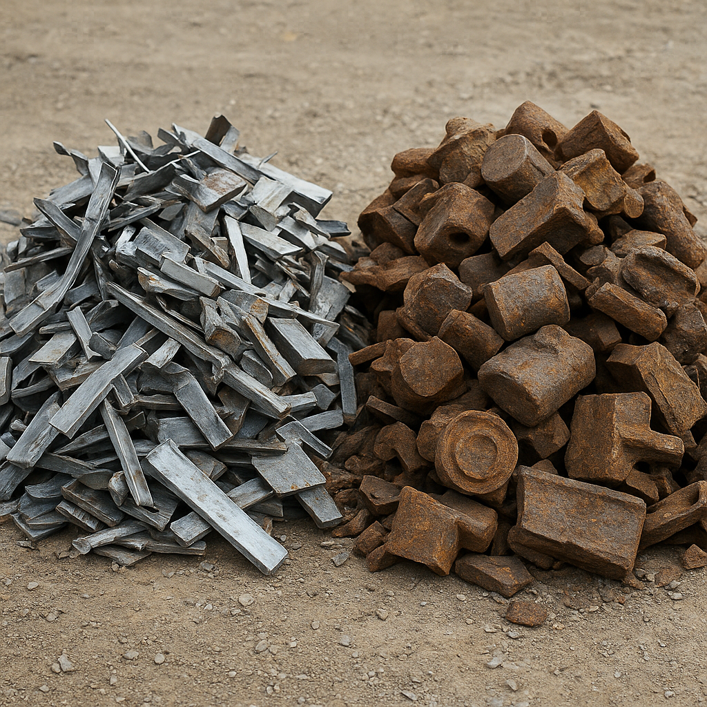 Czym różni się złom stalowy od żeliwnego