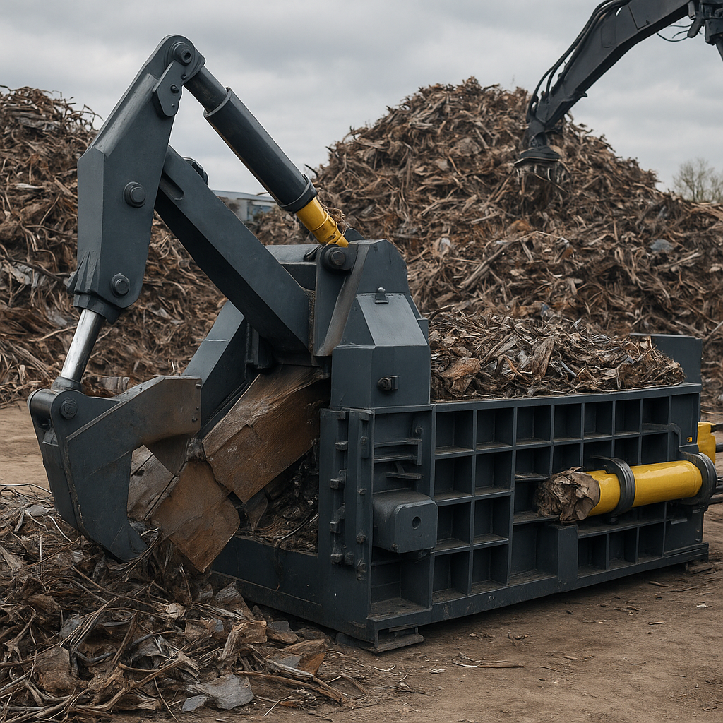 Jak działają profesjonalne maszyny do cięcia i prasowania złomu
