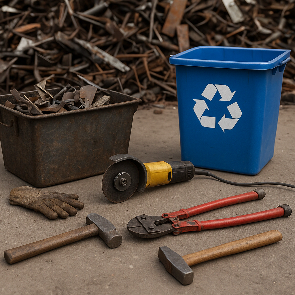 Jakie narzędzia i sprzęt przydają się przy segregacji złomu