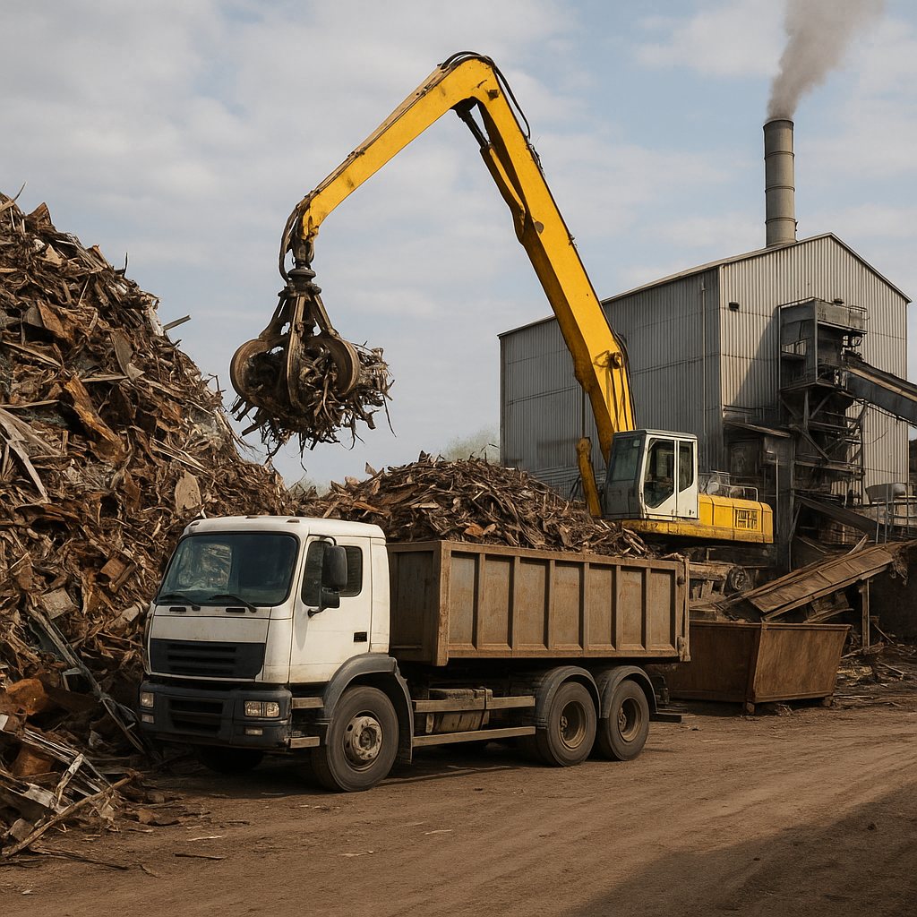 Jak złom trafia z punktu skupu do przetwórcy