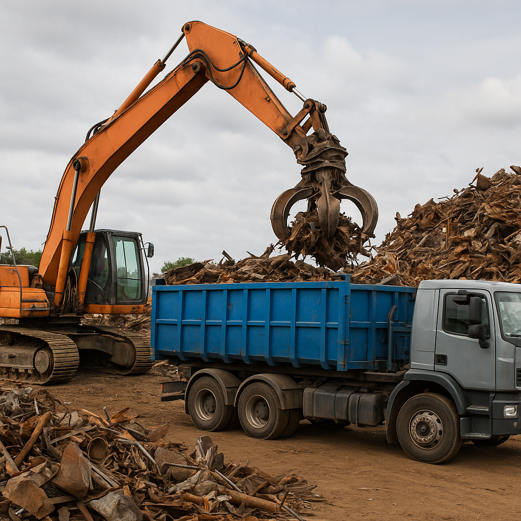 Jakie pojazdy i sprzęt sprawdzają się przy transporcie złomu