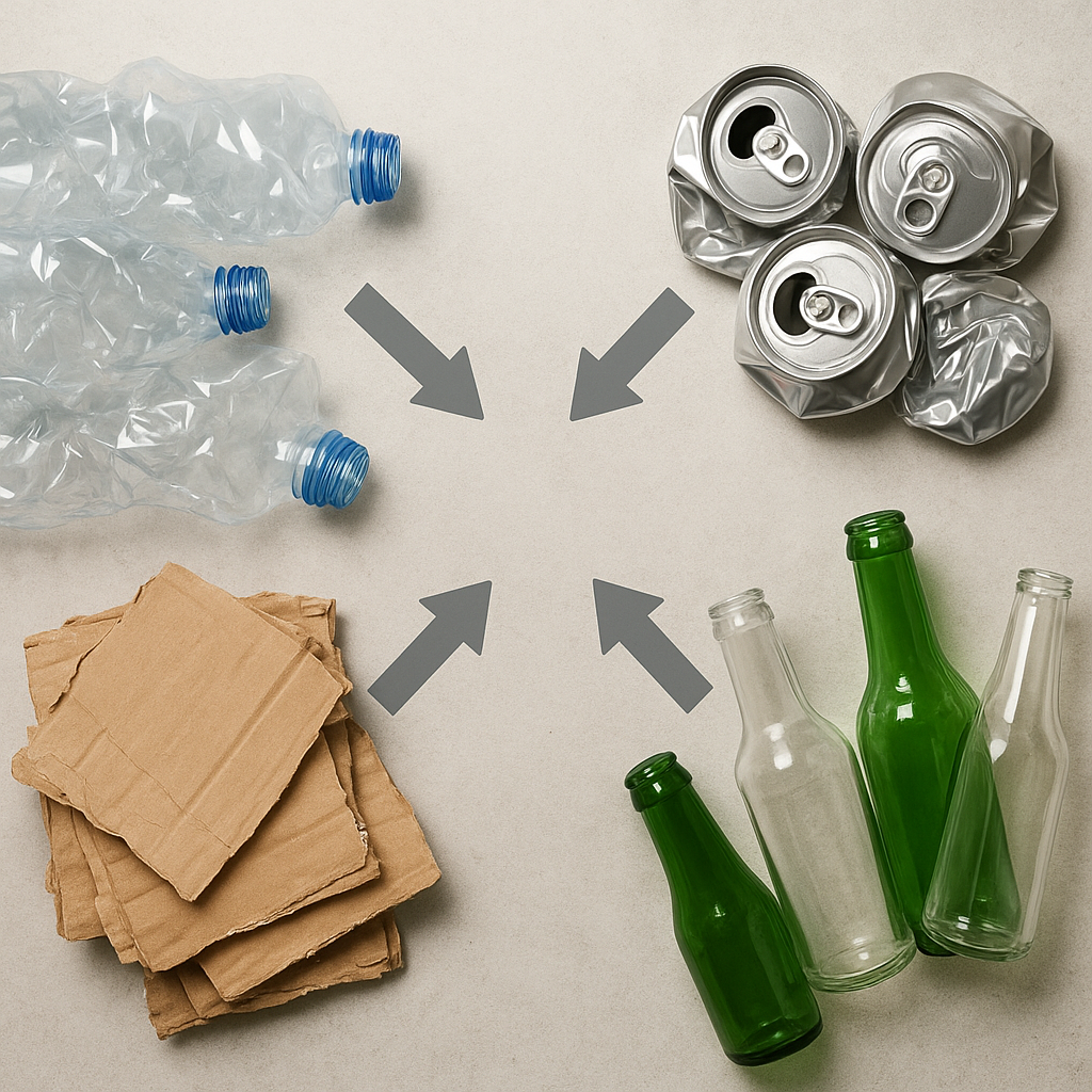 Jakie surowce z recyklingu trafiają z powrotem do produkcji