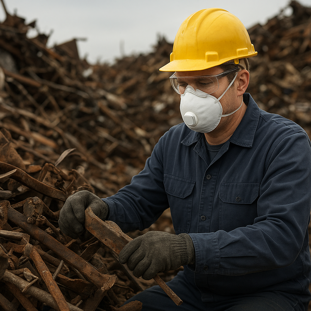 Jakie środki ochrony osobistej są niezbędne przy pracy ze złomem