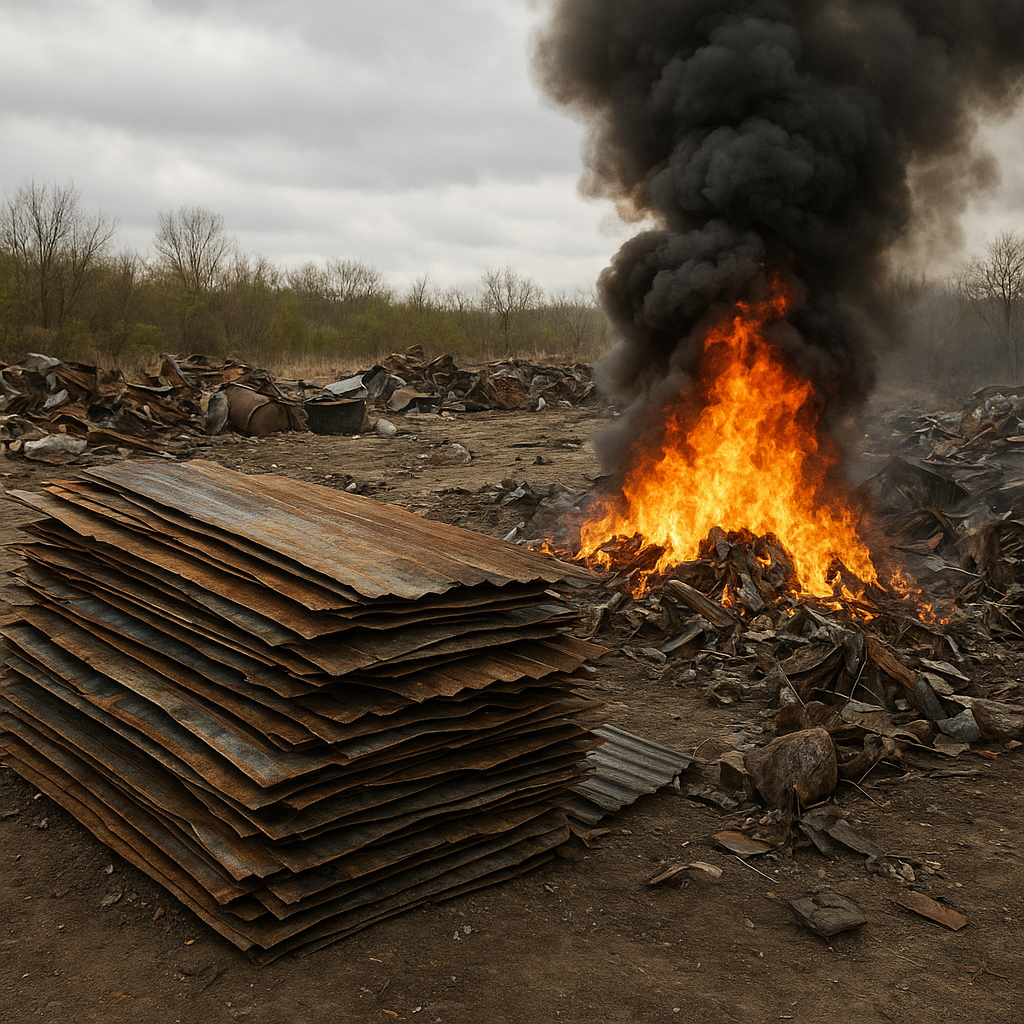 Co grozi za nielegalne składowanie lub spalanie metali