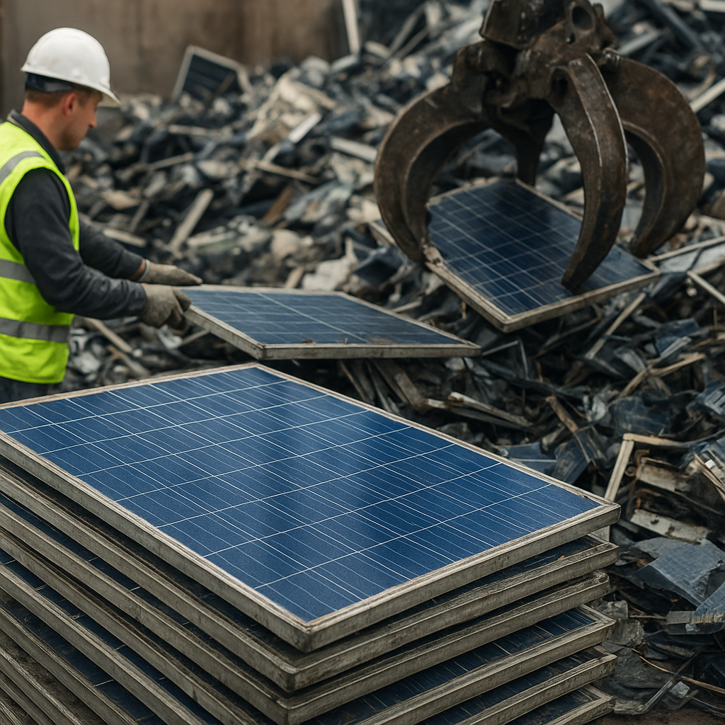 Co zrobić ze zużytymi panelami fotowoltaicznymi – odzysk surowców