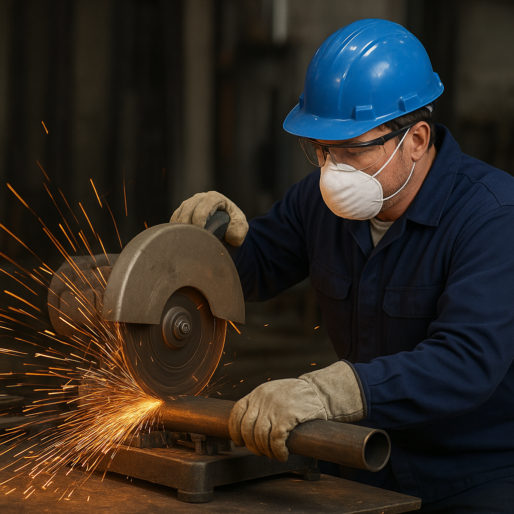 Jak dbać o bezpieczeństwo podczas cięcia i rozdrabniania metalu