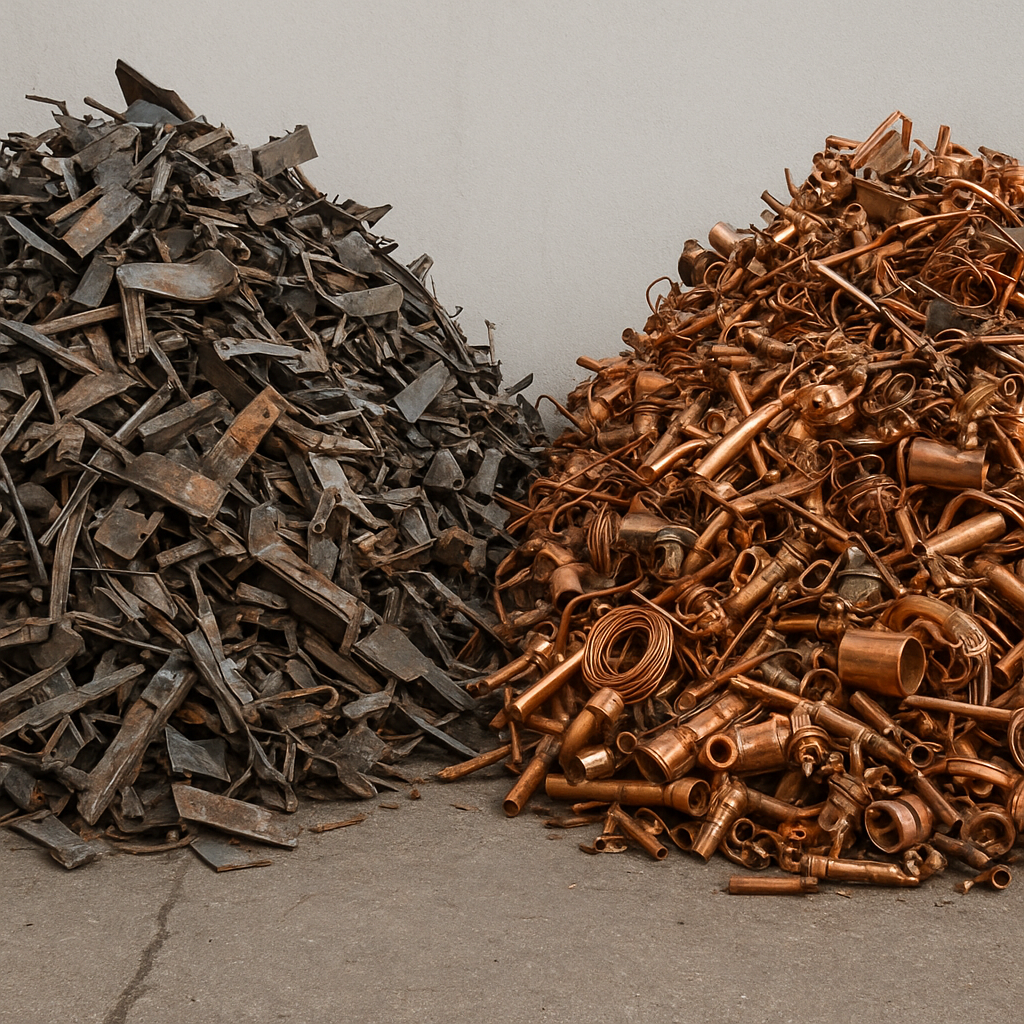 Jakie są kody odpadów dla złomu stalowego i kolorowego