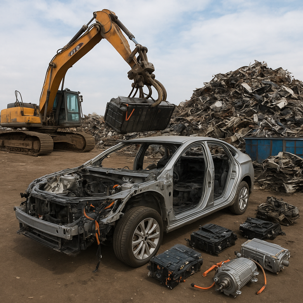 Jak wygląda recykling samochodów elektrycznych