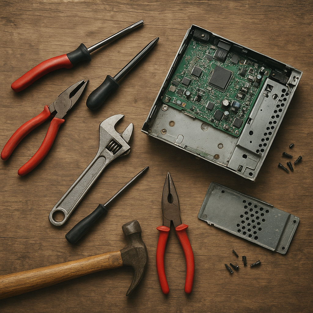 Jakie narzędzia przydadzą się do demontażu urządzeń na złom