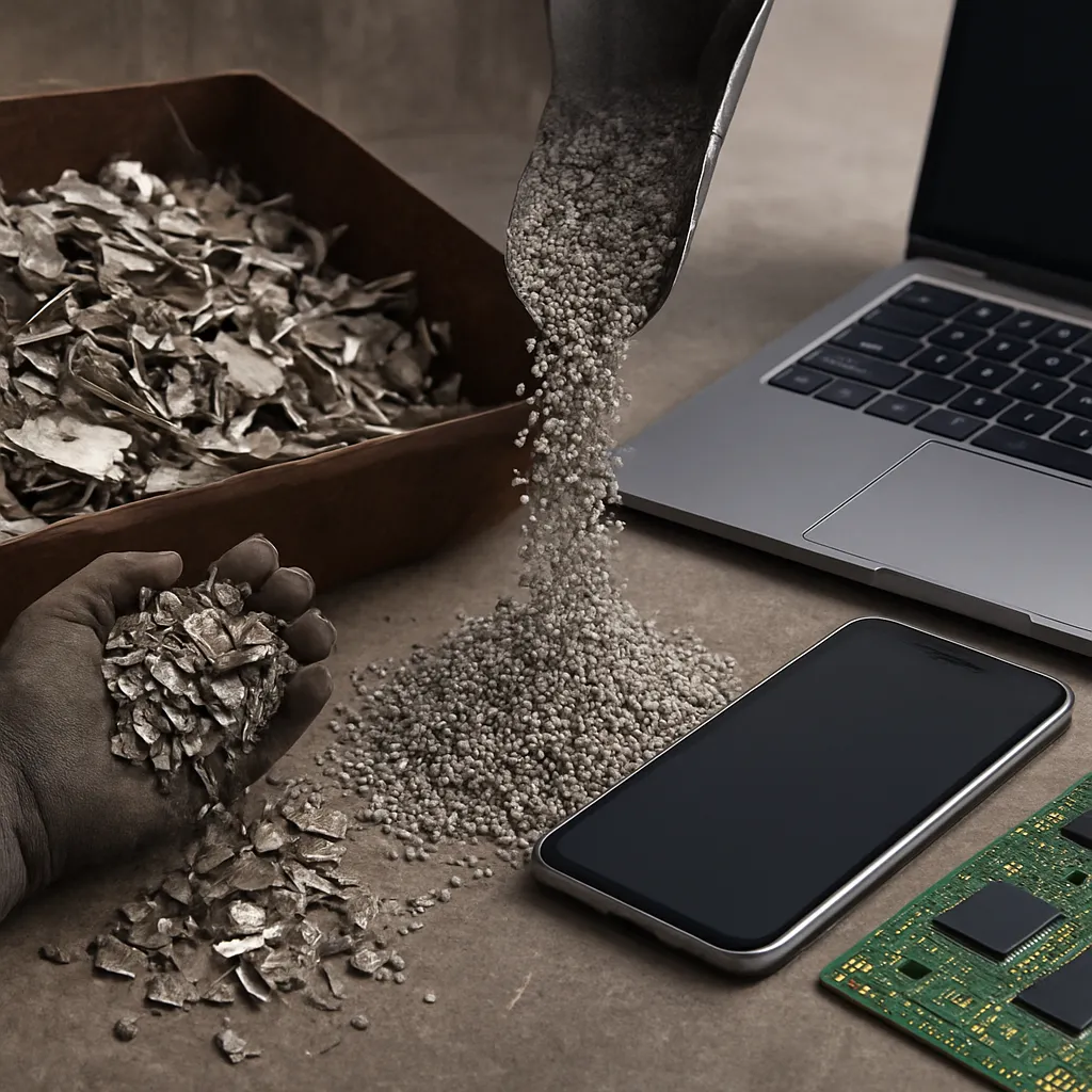 Jak metale z recyklingu trafiają do produkcji smartfonów i komputerów