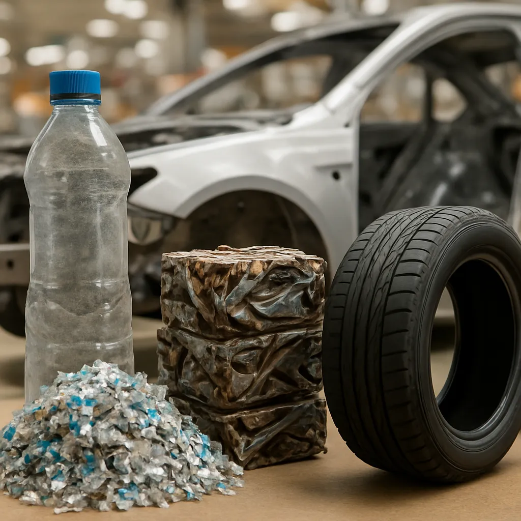 Jakie materiały z recyklingu trafiają z powrotem do przemysłu motoryzacyjnego